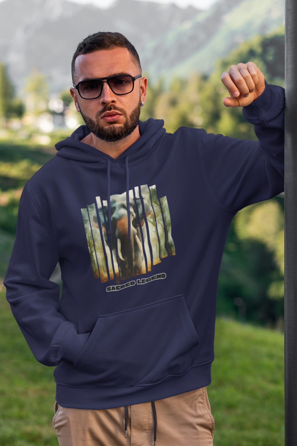 Wild India Series: Elephant Premium Unisex Hoodie