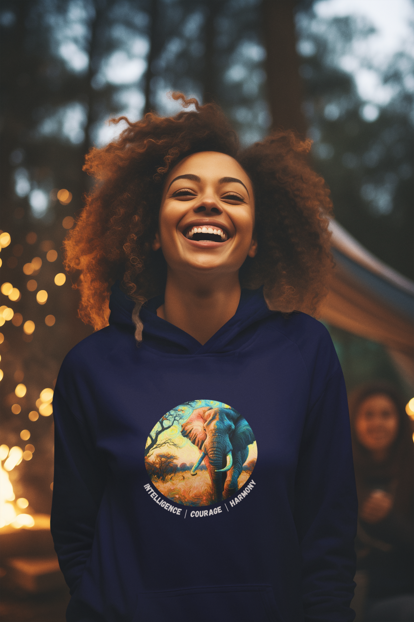 Wild / Power Animal Series: Elephant Premium Unisex Hoodie