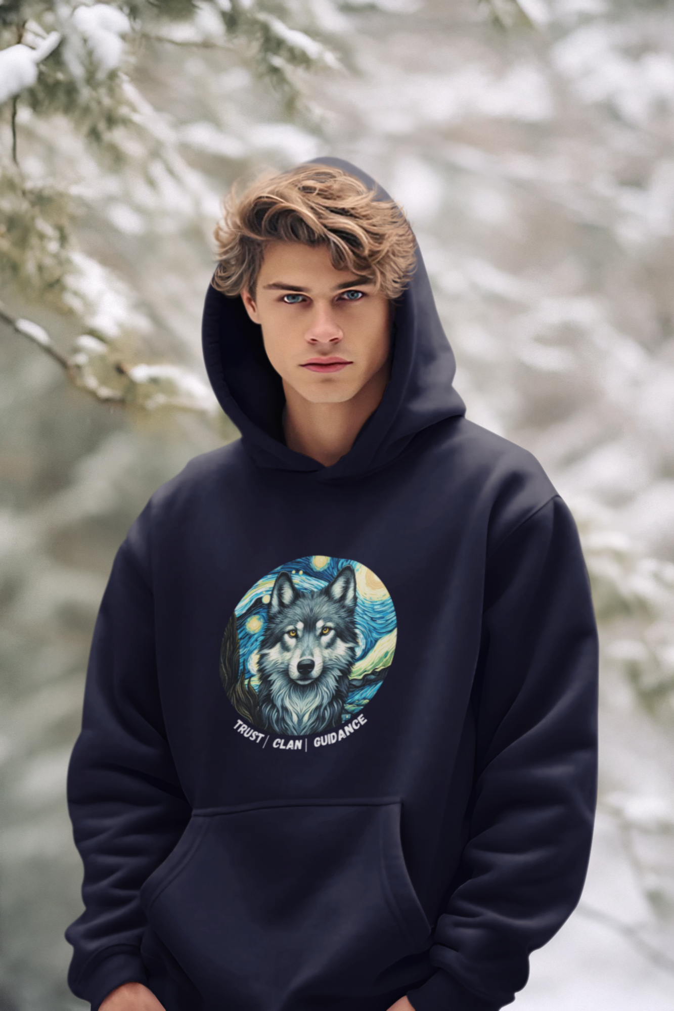 Wild / Power Animal Series: Wolf Premium Unisex Hoodie