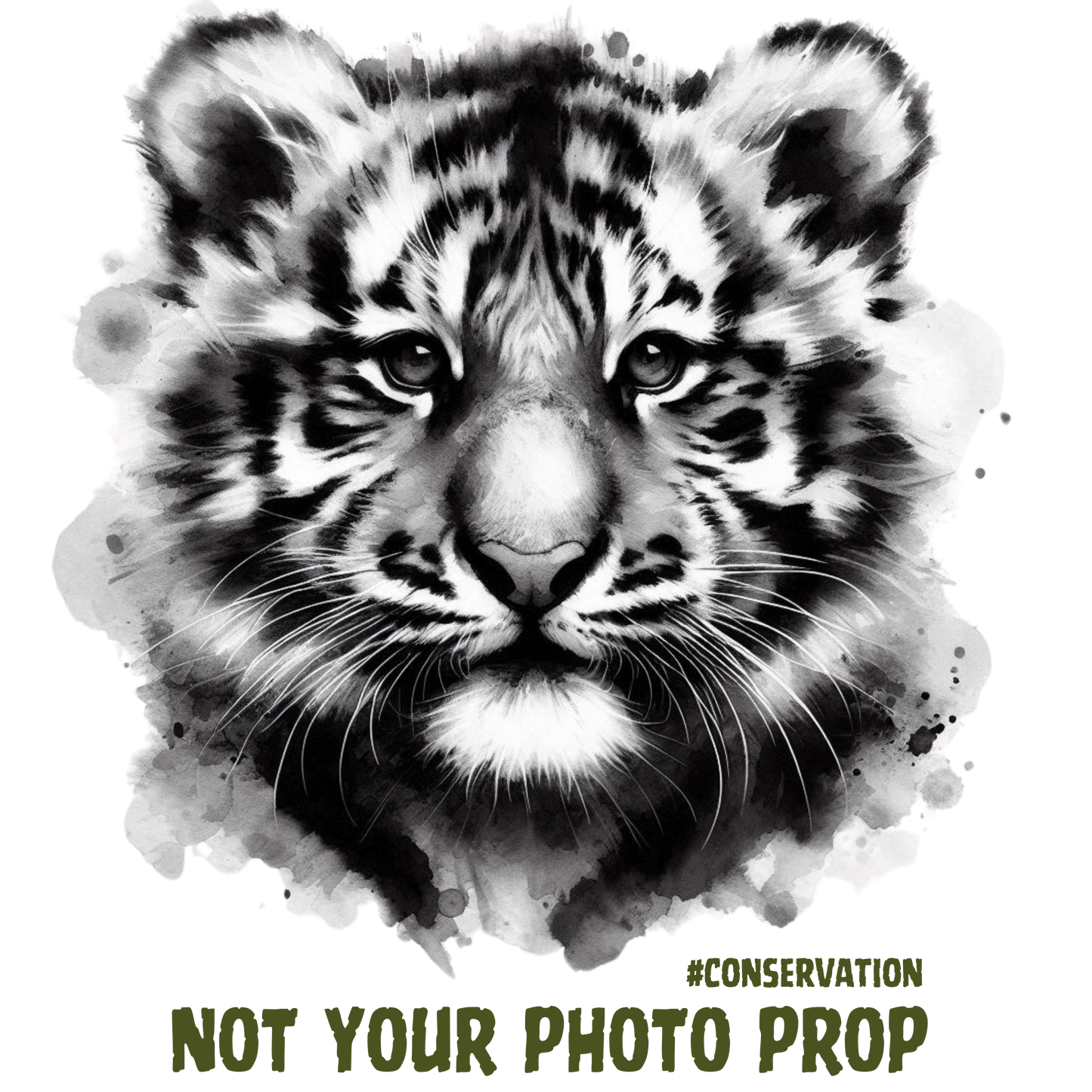 Wild / Conservation Series: Tiger Cub Photo Prop