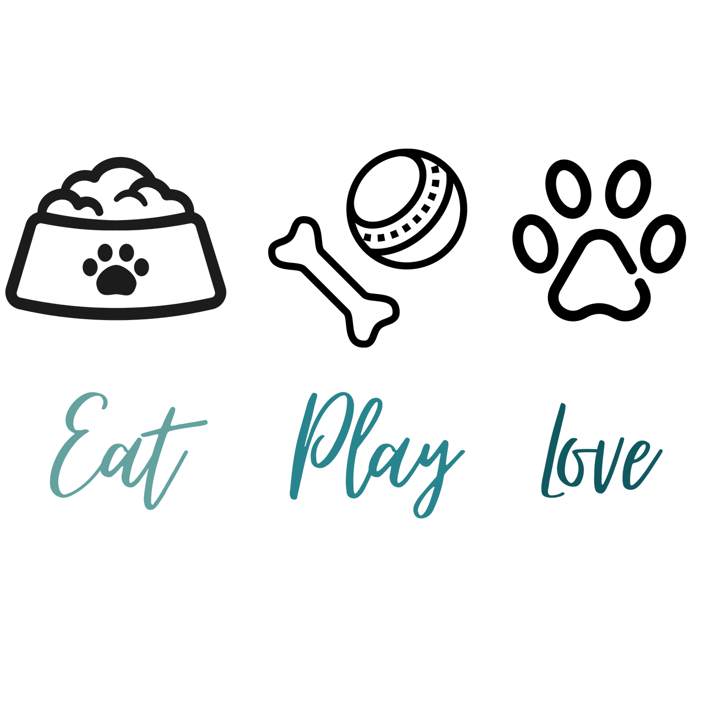 Pet Series: Eat Play Love Premium Unisex Hoodie