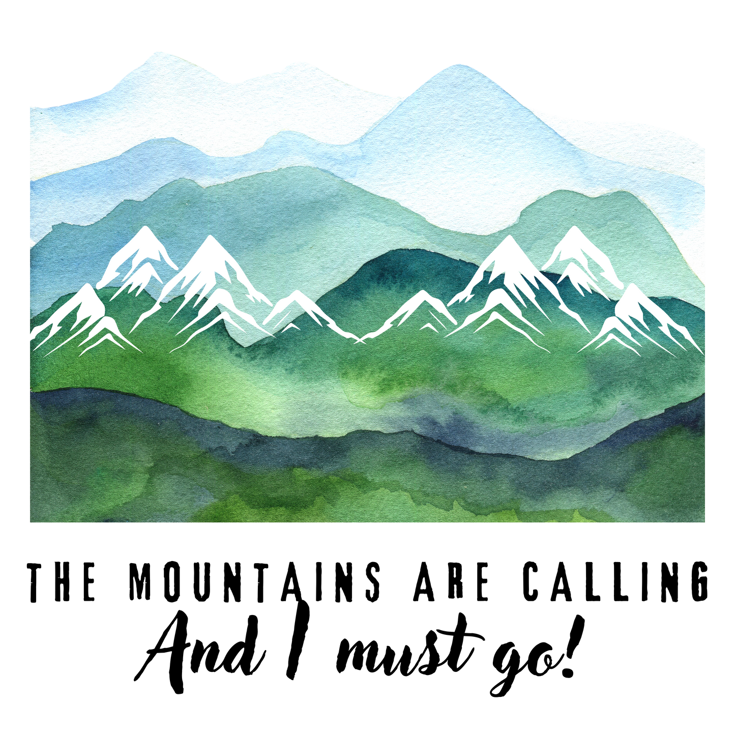 Wanderlust Series: The Mountains are Calling Premium Unisex Hoodie