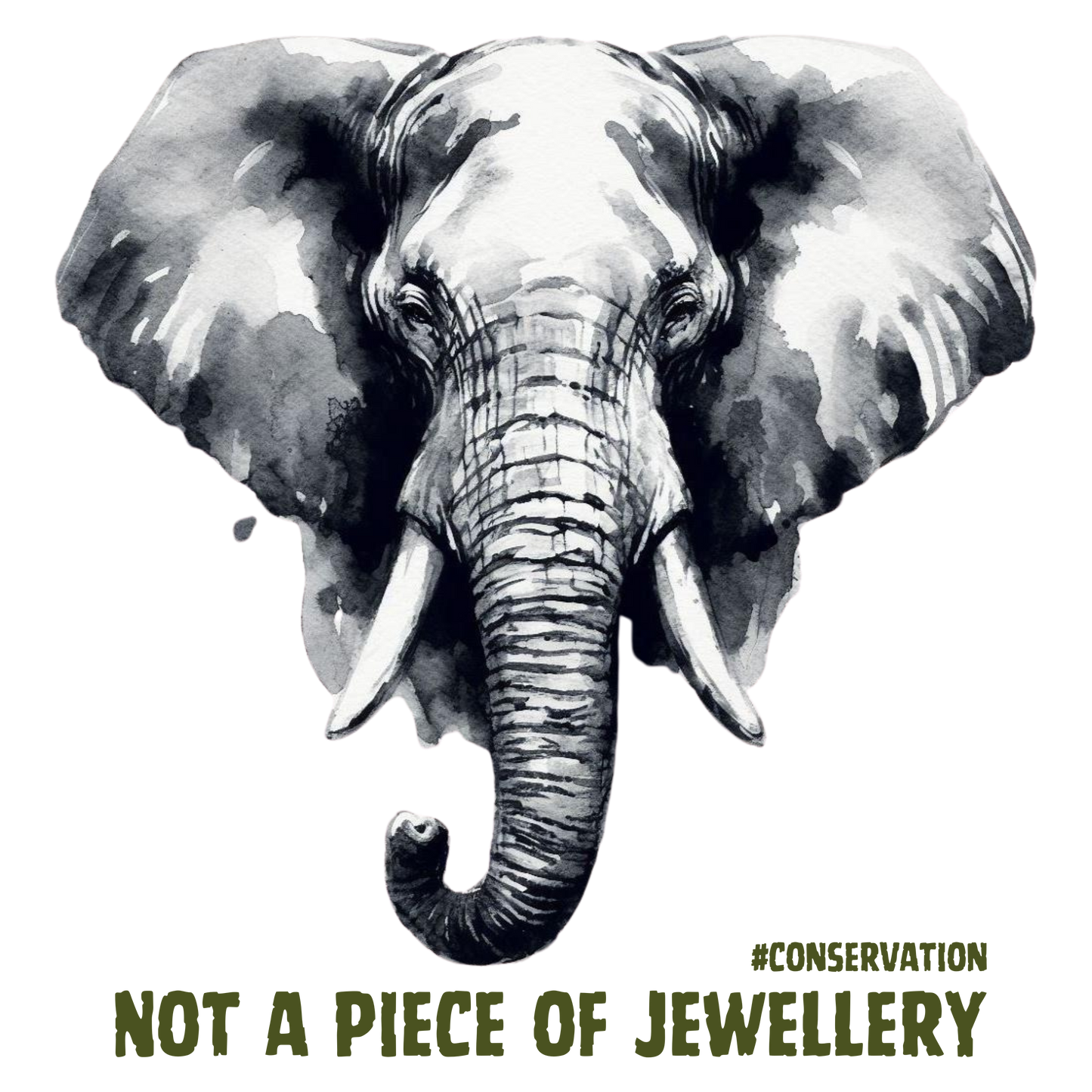 Wild / Conservation Series: Elephant Jewellery Premium Unisex Hoodie