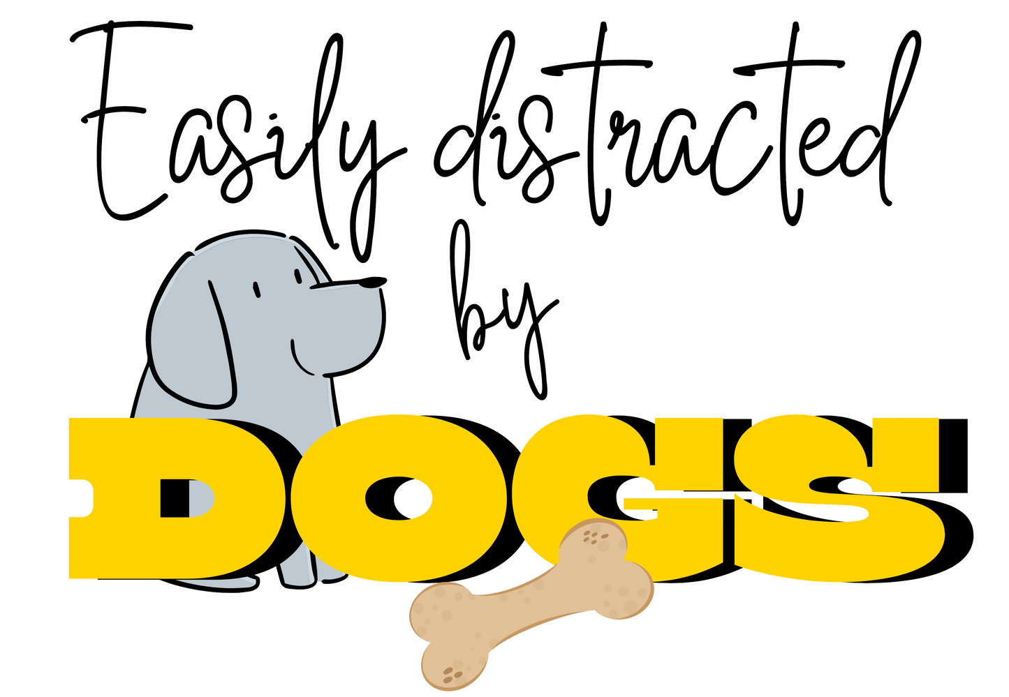 Pet Series: Distracted by Dogs Premium Unisex Hoodie