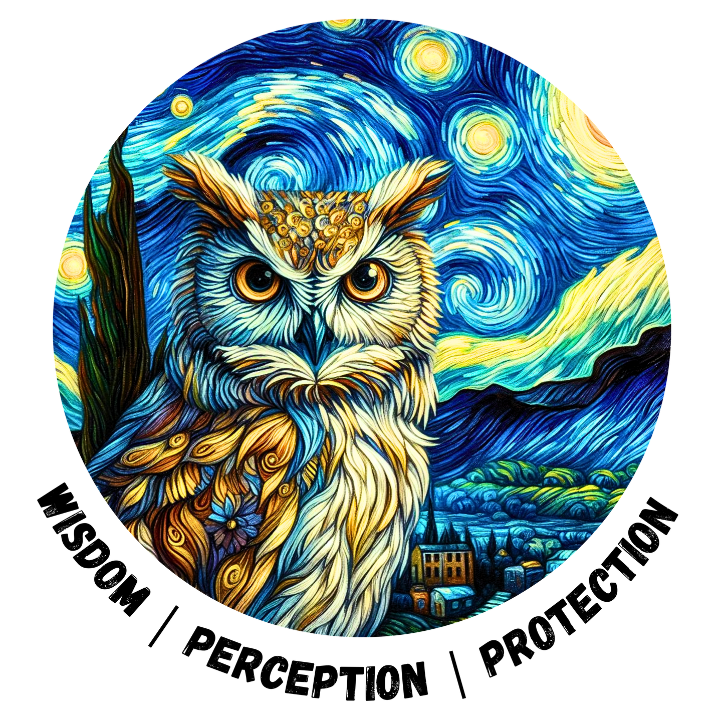 Wild / Power Animal Series: Owl Premium Unisex Hoodie
