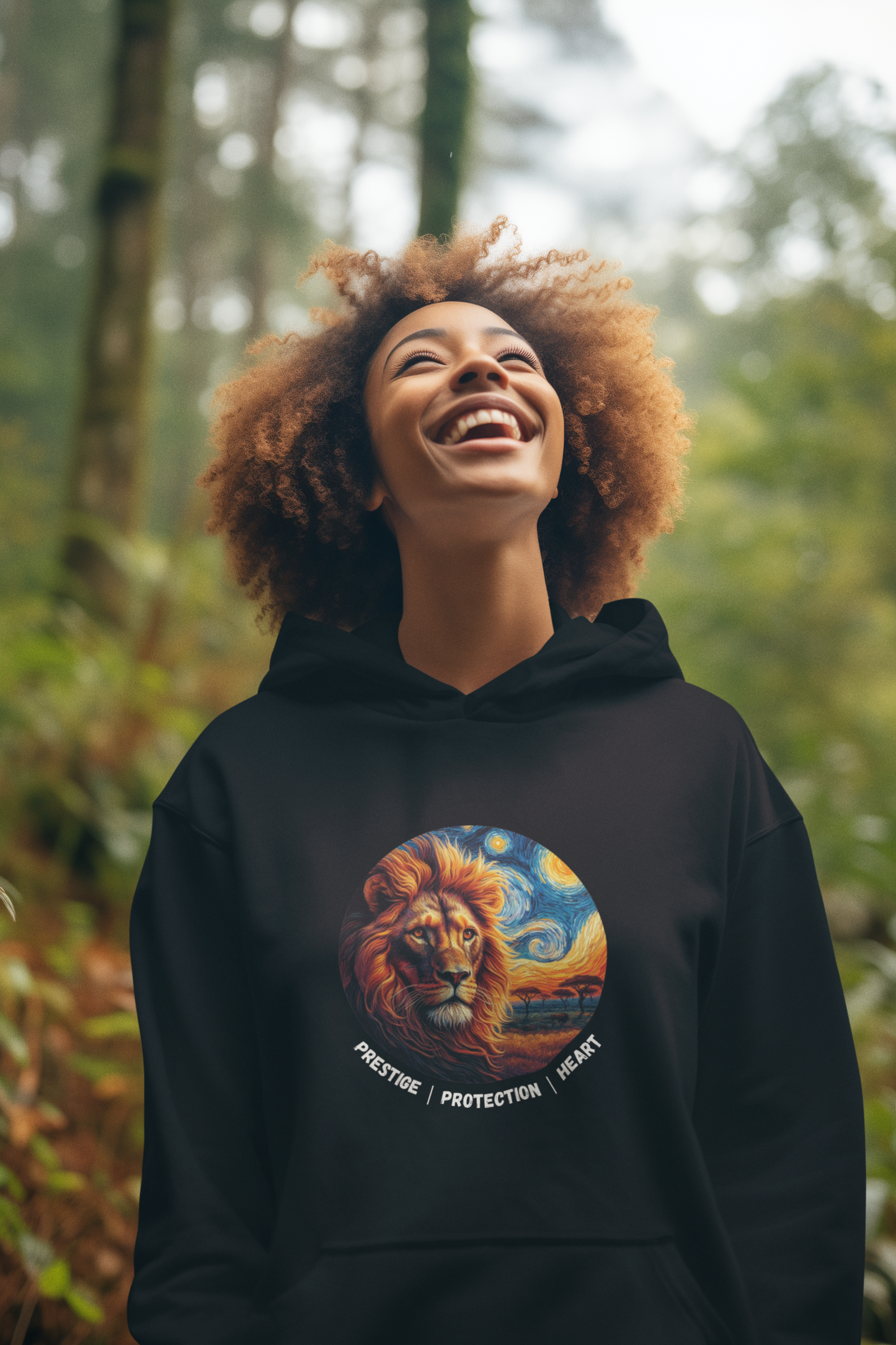 Wild / Power Animal Series: Lion Premium Unisex Hoodie