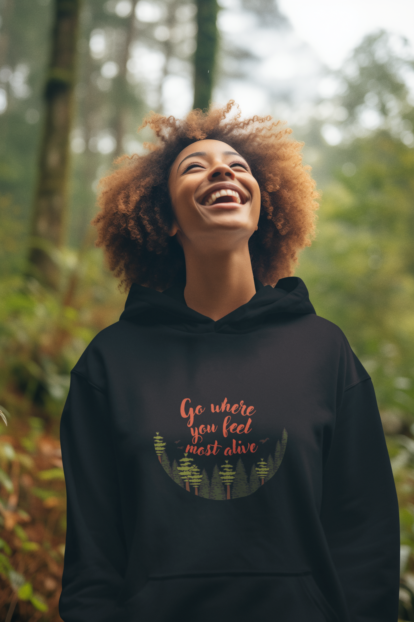 Wanderlust Series: Go Where You Feel Most Alive Premium Unisex Hoodie