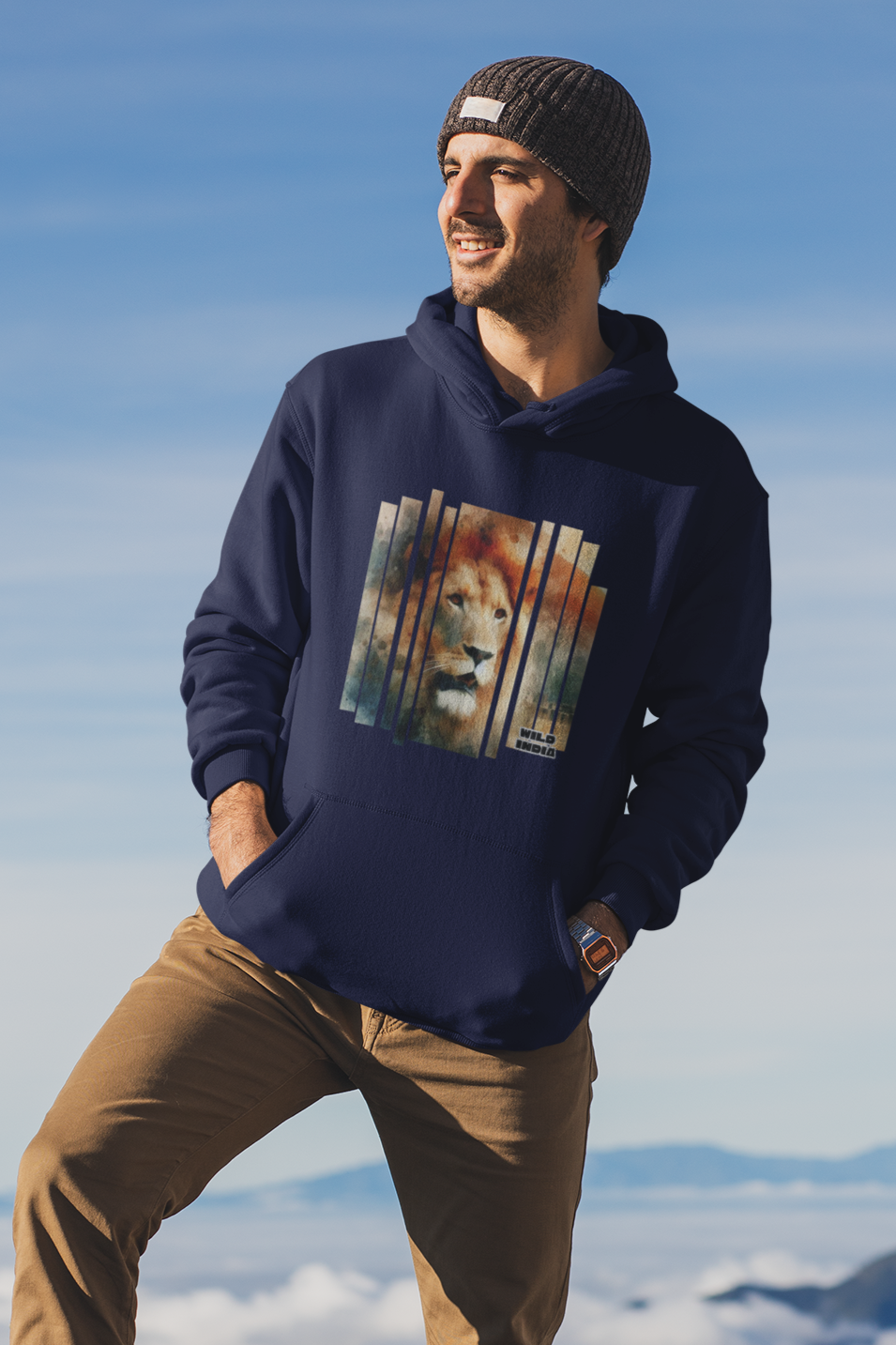 Wild India Series: Lion Premium Unisex Hoodie