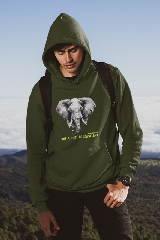 Wild / Conservation Series: Elephant Jewellery Premium Unisex Hoodie