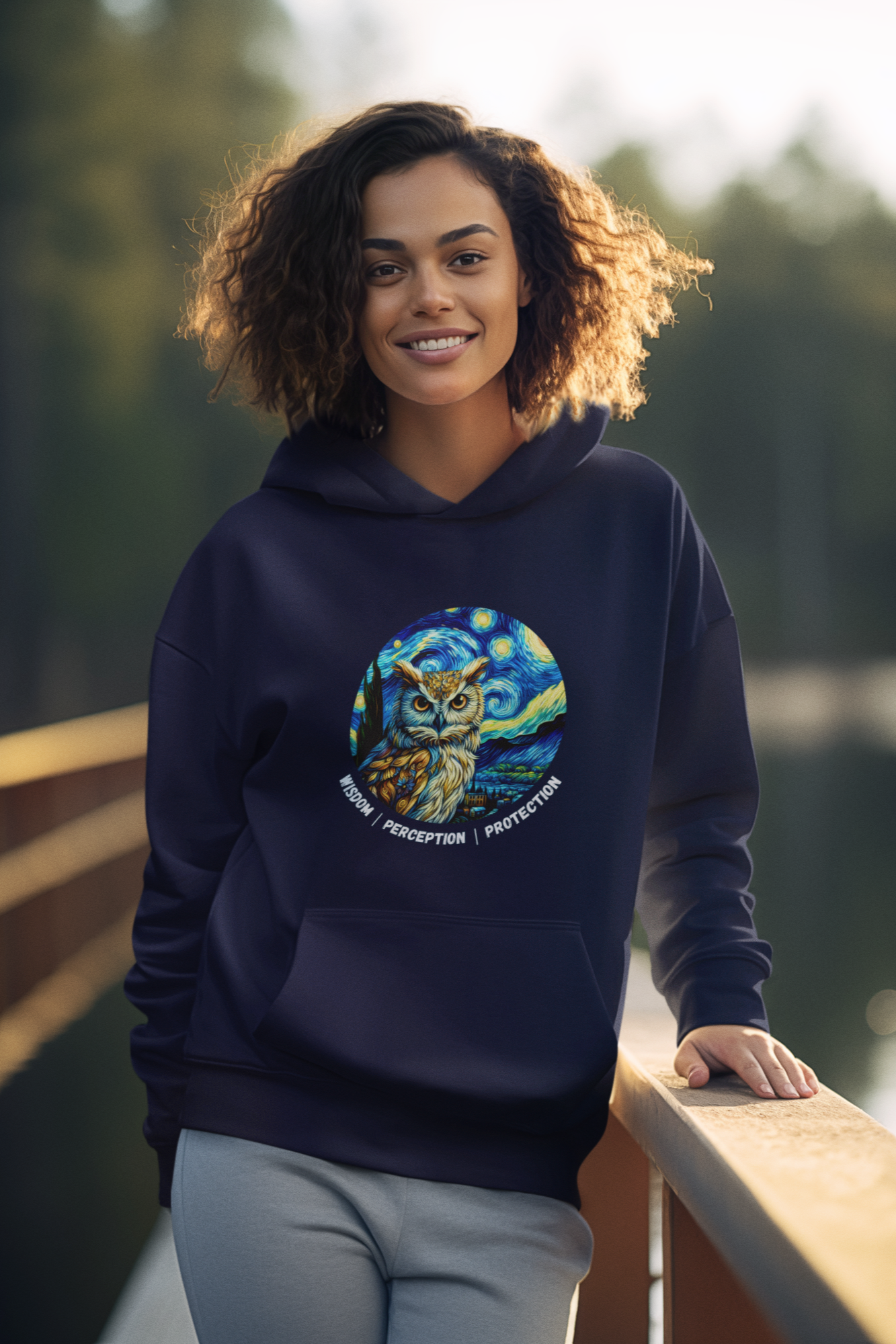 Wild / Power Animal Series: Owl Premium Unisex Hoodie