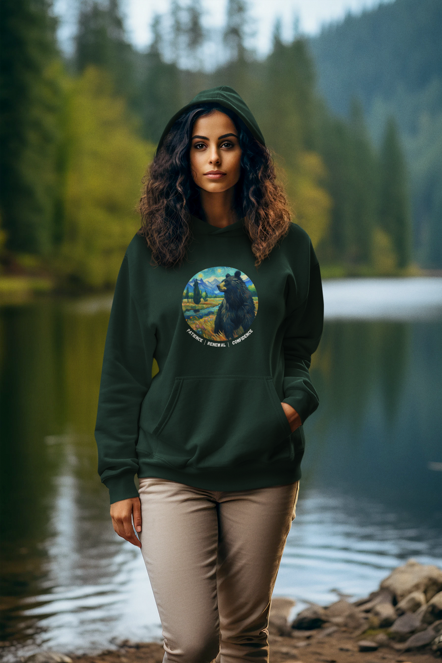 Wild / Power Animal Series: Bear Premium Unisex Hoodie