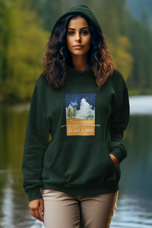 Wanderlust Series: Weak WiFi Premium Unisex Hoodie
