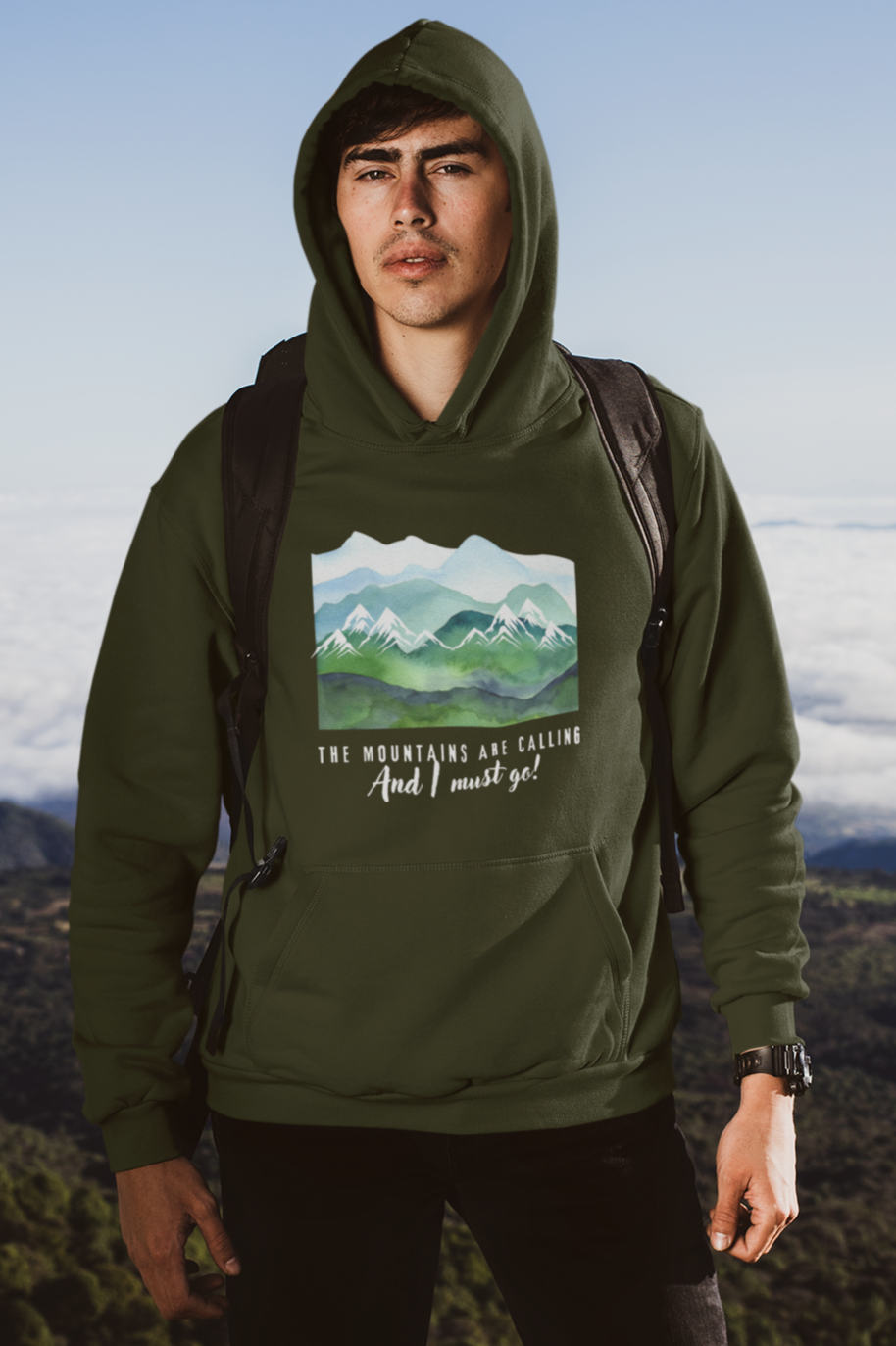 Wanderlust Series: The Mountains are Calling Premium Unisex Hoodie