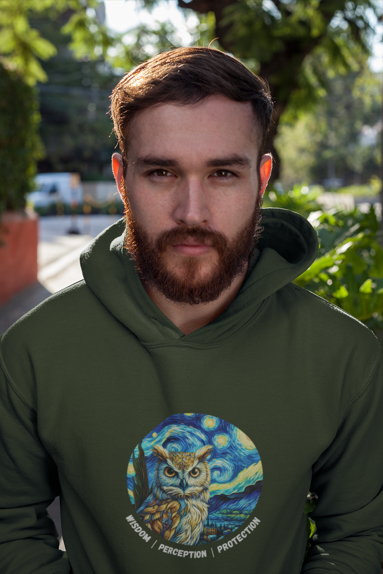 Wild / Power Animal Series: Owl Premium Unisex Hoodie