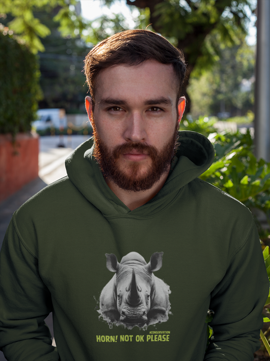 Wild / Conservation Series: Rhino Premium Unisex Hoodie